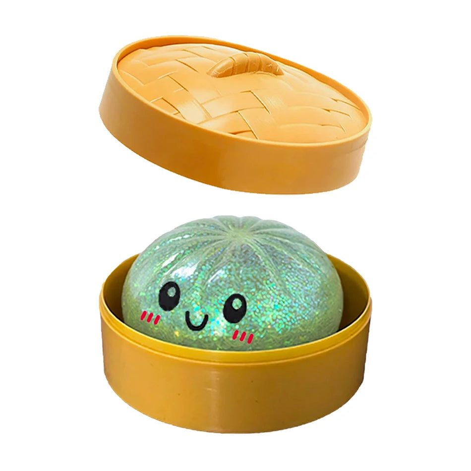 Dumpling Sensory Toy Squishies Pressure Ball High Rebound Soft Pinch Decompression Baozi Modeling Stress Relief Birthday Gifts