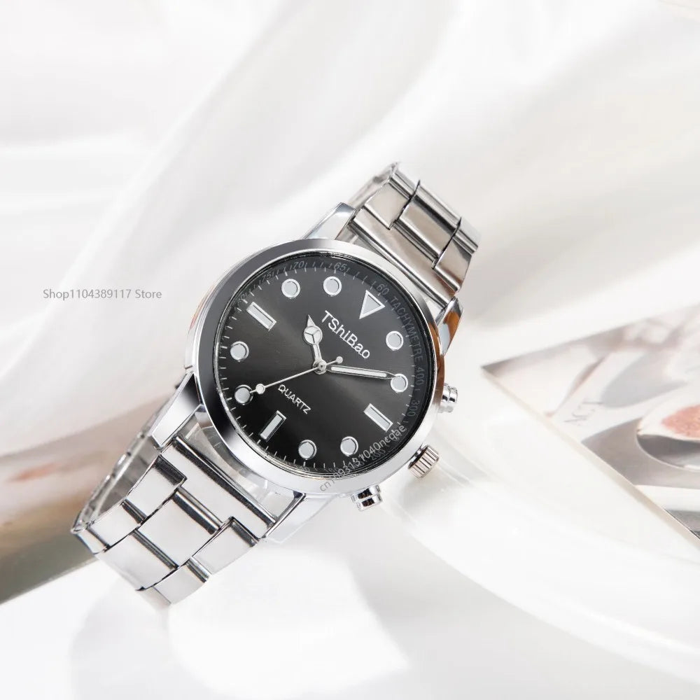 Luxury Wrist Watches for Man Fashion Analog Quartz Watch Stainless Steel Strap Male Watch Casual Digital Bracele Watch