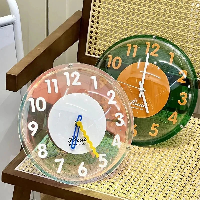 Dream Colorful Bubble Desk Clock Mute Online Celebrity Bedroom Table Clock Home Decorative Wall Hanging Clocks Watch