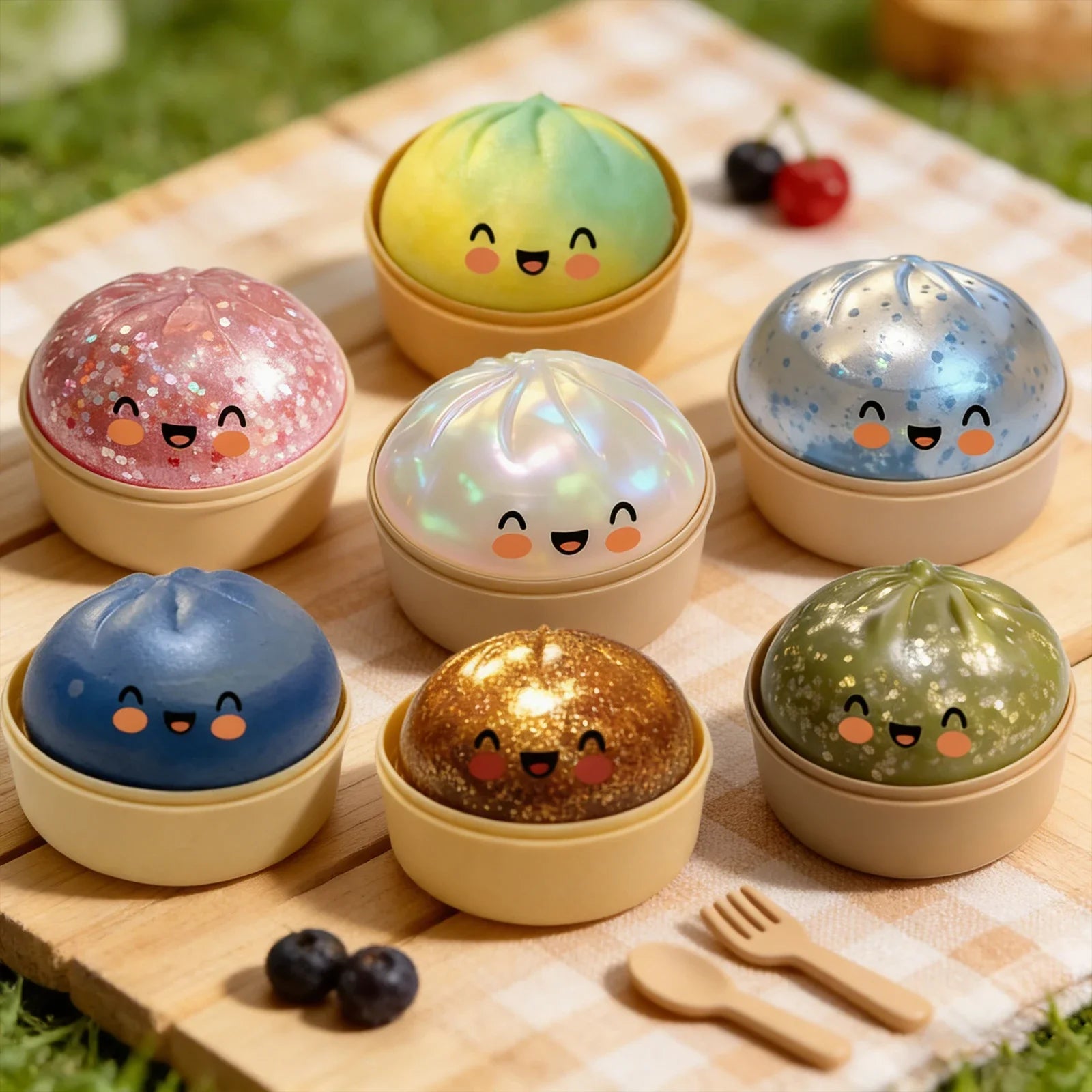 Dumpling Toy Adorable Playful Design Release Pressure Relieve Anxiety Enhance Happiness Decompression Toys Ornaments