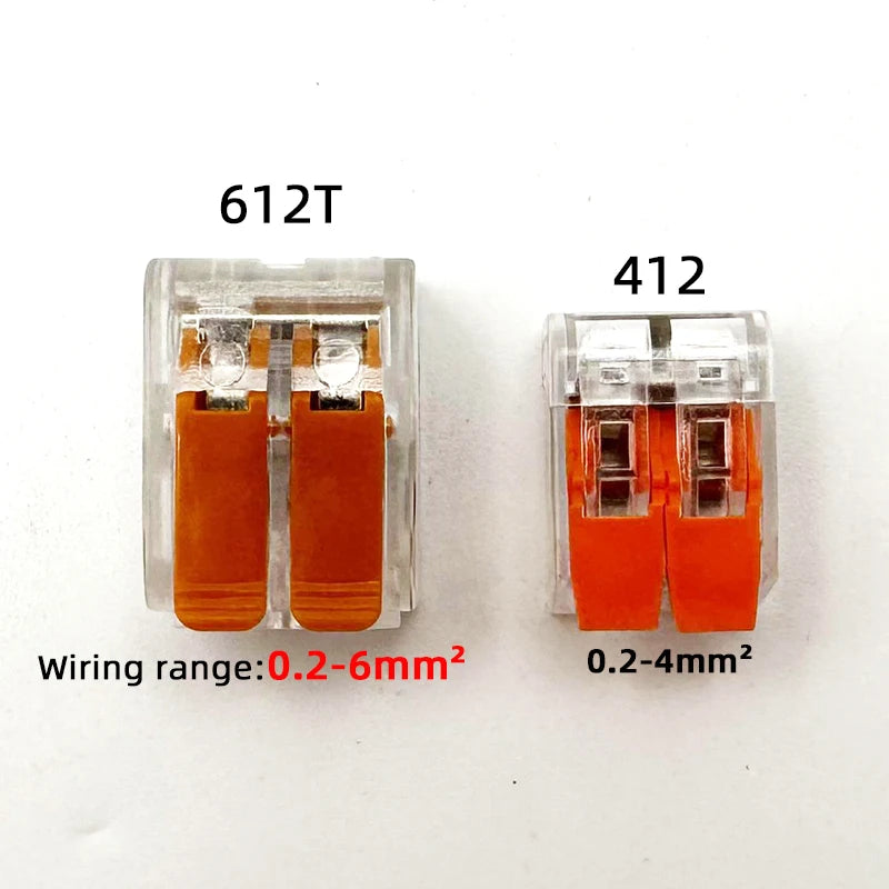Terminal 6mm2 orange transparent Mini Quick connector replacement tape universal compact home wiring terminal