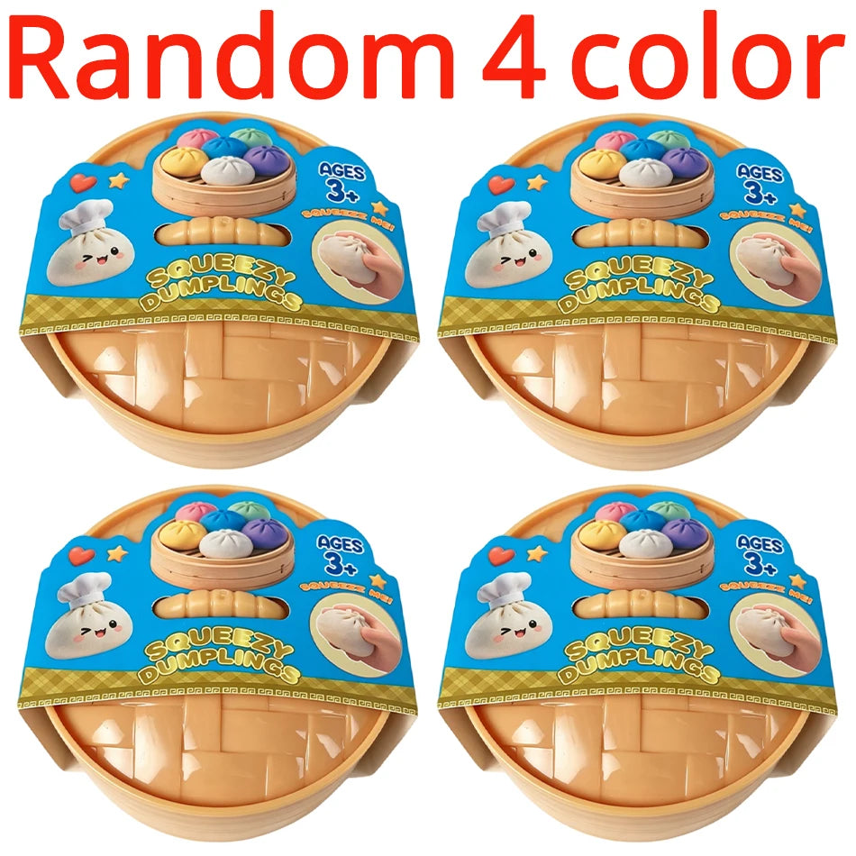 Dumpling stress relief toy, soft and cute, realistic, super soft slow rebound squishy toy, venting gadget for adults and student