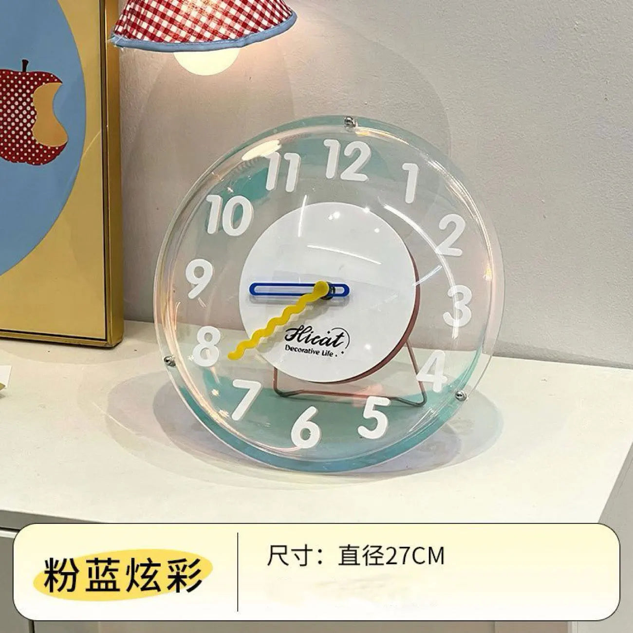 Dream Colorful Bubble Desk Clock Mute Online Celebrity Bedroom Table Clock Home Decorative Wall Hanging Clocks Watch