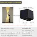 Outdoor LED Solar Wall Light ABS Garden IP54 Waterproof Decoration Wall Light Solar Panel Up and Down Wall Lamp Street Lamps