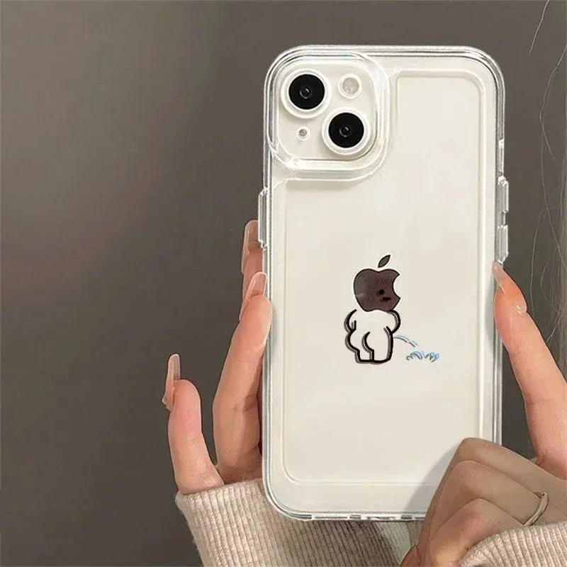 Funny Matchman Paired Couple Phone Case For iPhone 16 15 14 Plus 13 16 17 12 11 14 Pro MAX 17 Air 16E Shockproof Phone Cover