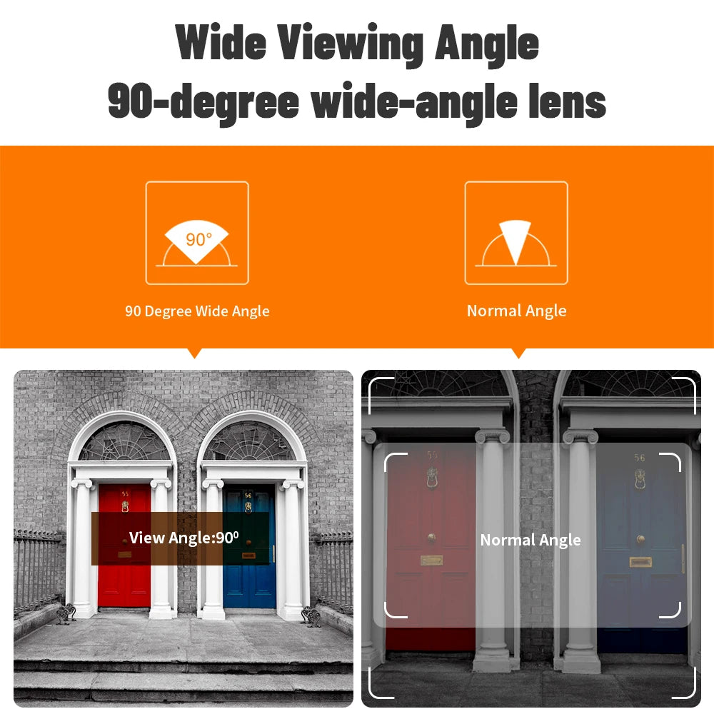 2.8" LCD Screen IR Night vison PIR Motion Detection Digital Electronic Viewer Bell Door Peephole HD Camera Photo Video Recording