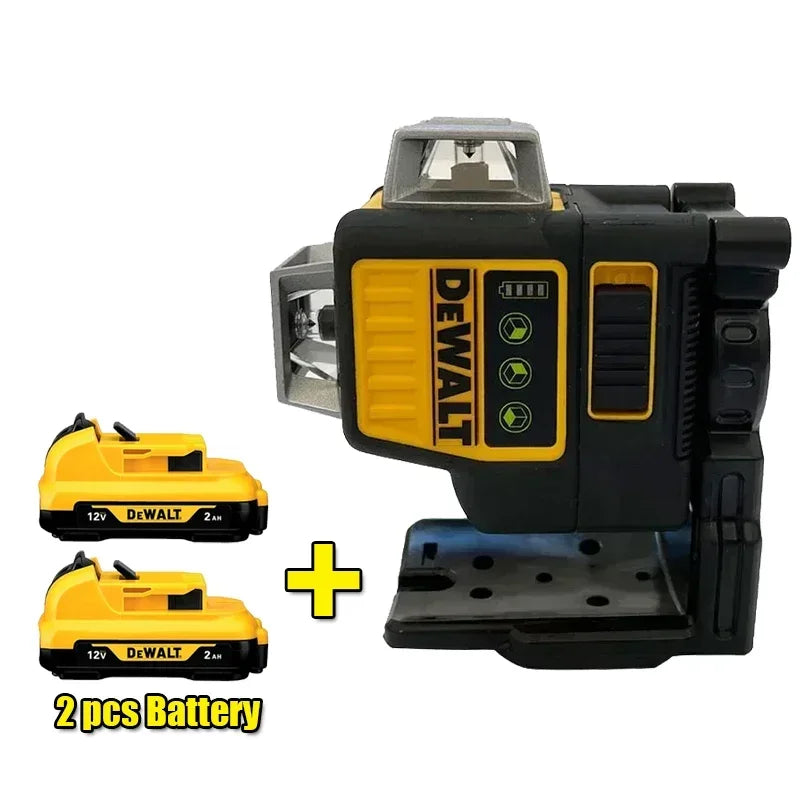 Dewalt DW089LG 12V Lithium Battery 3 Sides*360 Degree Vertical Horizontal Green Light Level Meter Outdoor Solo Leveling