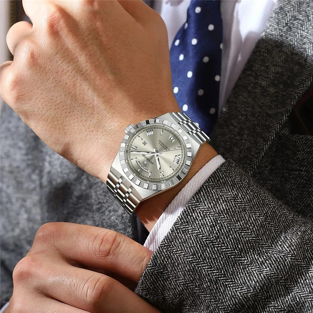 New Mens Automatic Watches For Man High Quality Brand Fashion Quartz Wristwatches Luxury Watch Men Gifts Sports Digital Clock