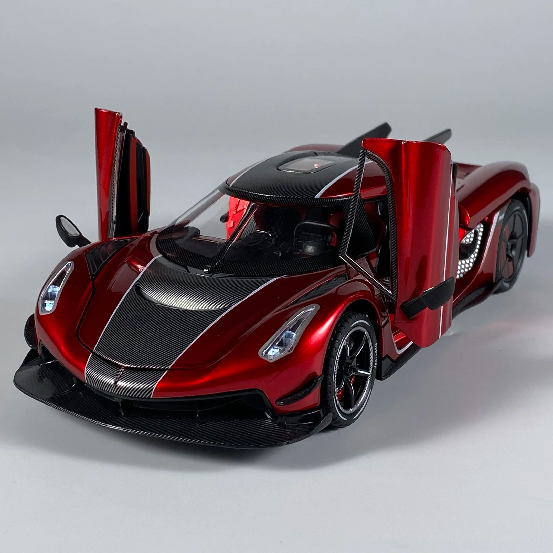1:24 Jesko Absolut Supercar Alloy Metal Diecast Model Car Auto Accessories Store Central Control Screen Interior Ornaments Gifts