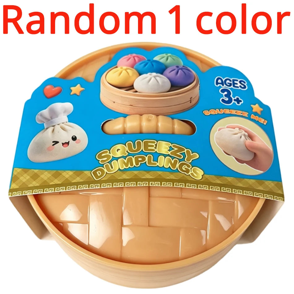 Dumpling stress relief toy, soft and cute, realistic, super soft slow rebound squishy toy, venting gadget for adults and student
