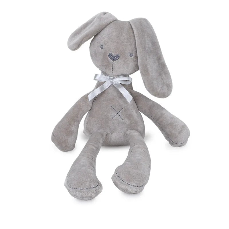 Cartoon Animal Stuffed Baby Toy with Hanging Rattle Soft Plush Wind Chimes Gift for Bed Crib Car Seat Travel Stroller