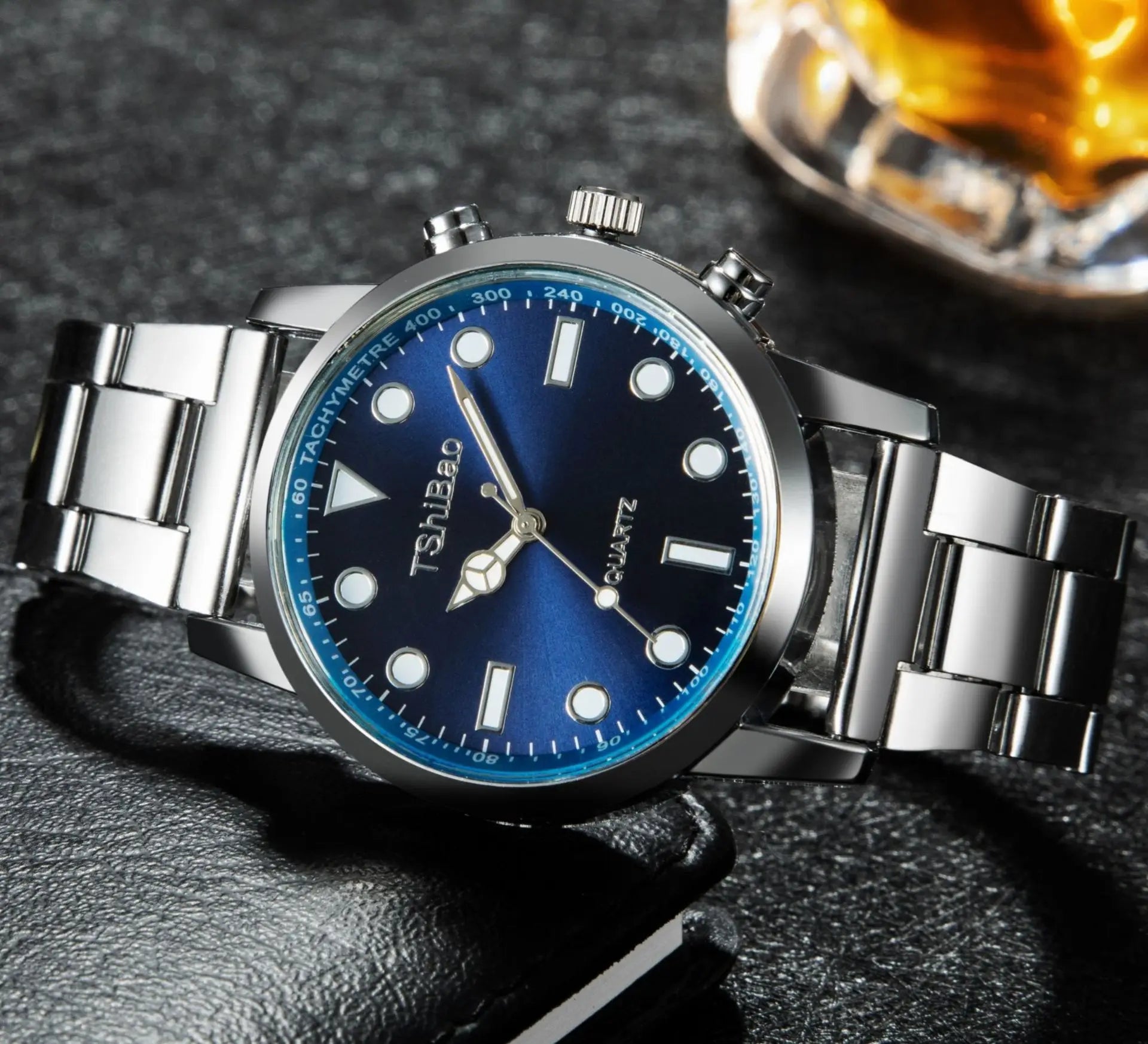 Luxury Wrist Watches for Man Fashion Analog Quartz Watch Stainless Steel Strap Male Watch Casual Digital Bracele Watch