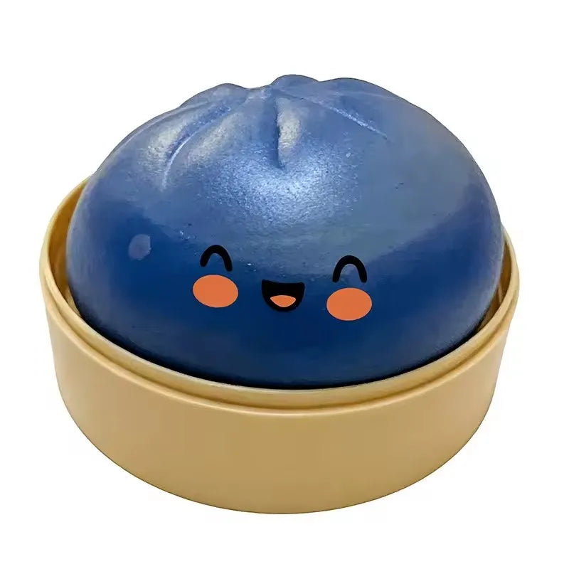 Dumpling shaped pressure reducing simulation ball, with a soft and slow bouncing touch, suitable for decompression, office and h