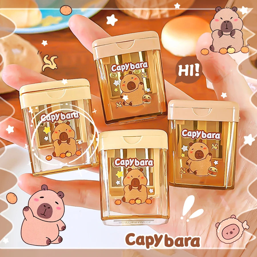kawaii stationery back to school teacher gift school useful supplies cute capybara Pencil sharpener school equipment