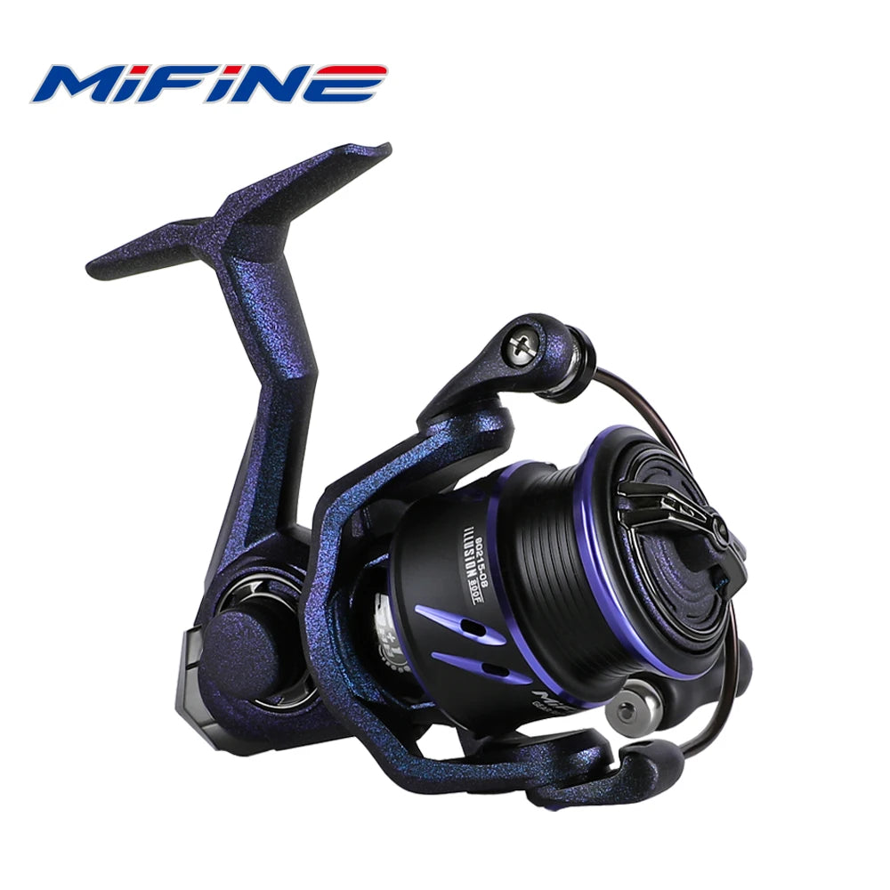 Mifine ILLUSION Fishing Reel Lightweight Spinning reels 800 4.8:1 4kg Grag 5+1 Ball Bearings Trout Fishing Saltwater Freshwater