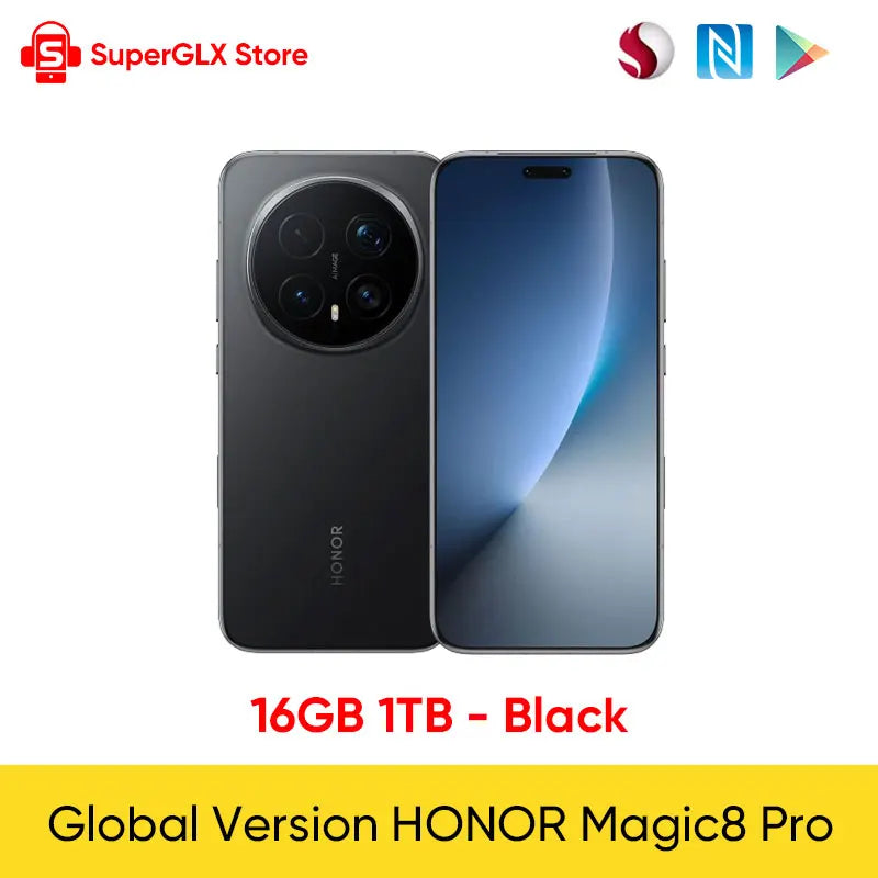 Global Version HONOR Magic8 Pro 5G Smartphone Snapdragon 8 Elite Gen 5 6.71" OLED Display 7100mAh 100W SuperCharge Support eSIM