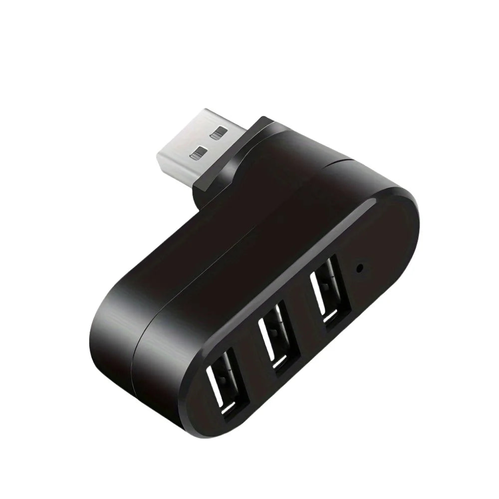 USB Hub 2.0 3.0 Adapter 180° Rotatable Multi Ports U Disk Card Reader Splitter High Speed Data Transfer For Computer Accessories