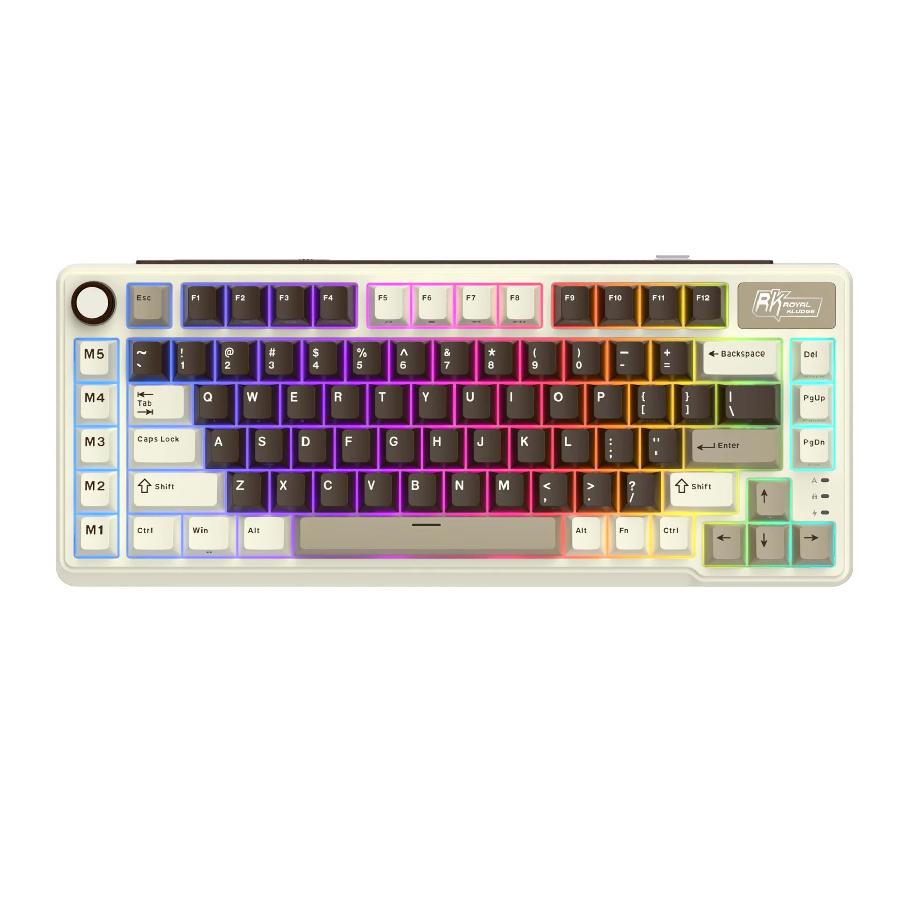 RK ROYAL KLUDGE L75 Wireless Gaming Keyboard Customize Shortcut Keys PBT Keycap Gasket Structure Tri-mode Mechanical Keyboard