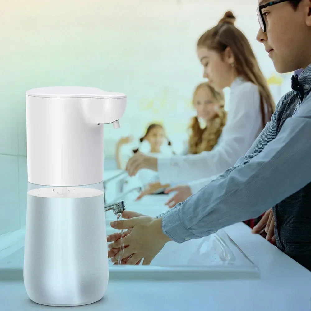 600ml Touchless Automatic Soap Dispenser 1200mah Frosted Intelligent Foam Machine Infrared Sensor For Hand Washing