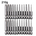 12pc Hollow Plum Blossom Screwdriver Head 50mm Long S2 Hexagonal Handle Screwdriver Screwdriver Bit Electric Tool Drill Set