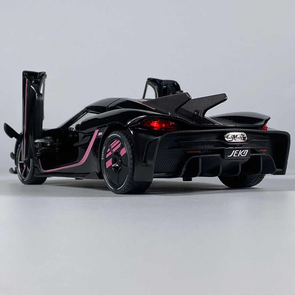 1:24 Jesko Absolut Supercar Alloy Metal Diecast Model Car Auto Accessories Store Central Control Screen Interior Ornaments Gifts