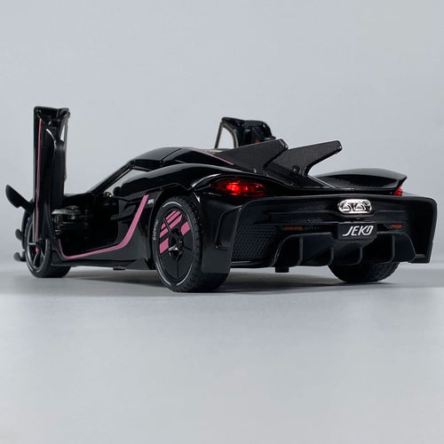 1:24 Jesko Absolut Supercar Alloy Metal Diecast Model Car Auto Accessories Store Central Control Screen Interior Ornaments Gifts