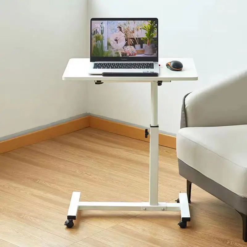 Laptop Sofa Desk Mobile Rolling Adjustable Height Angle Overbed Food Tray Stand Table