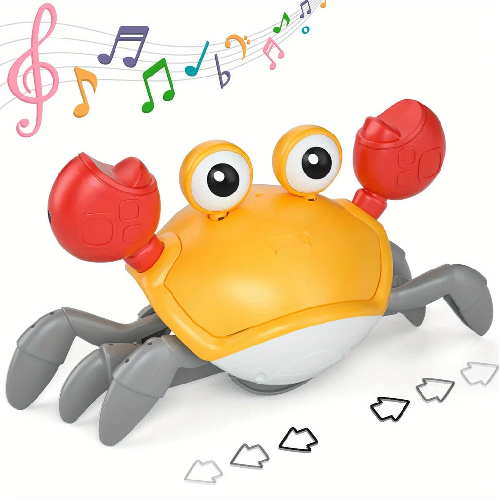 Induction Escape Crab Electric Pets Musical Toys Toddler Crawling Toys Interactive Toys for Children Christmas Gifts