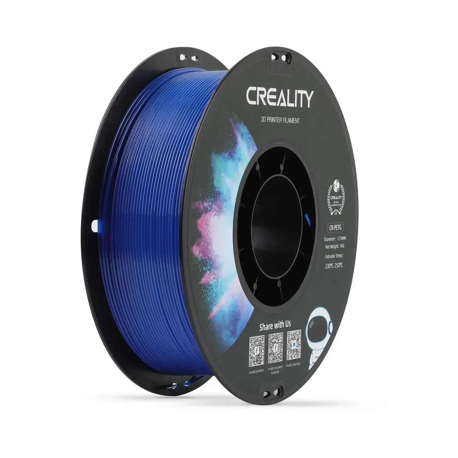 Original CREALITY Printer CR-PETG Filament 1KG 1.75mm 7 Colors Choose High Temperature Eco-friendly Odorless Non-toxic Excellent