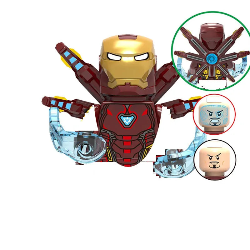 Heros Iron Tony Stark Hulkbuster Gauntlet War Machine Model MK85 Building Block Toys Bricks Gift For Kids