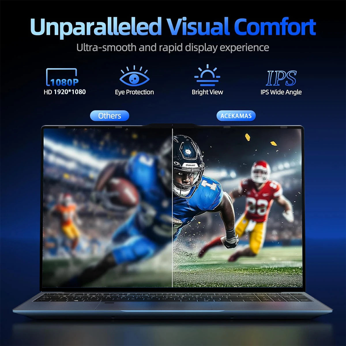 ACEKAMAS 15.6" Gaming Laptop Intel Core i9 10980HK  Windows 11 Pro Gamer PC 16GB DDR4 1TB SSD IPS Notebook Computer Laptops PC