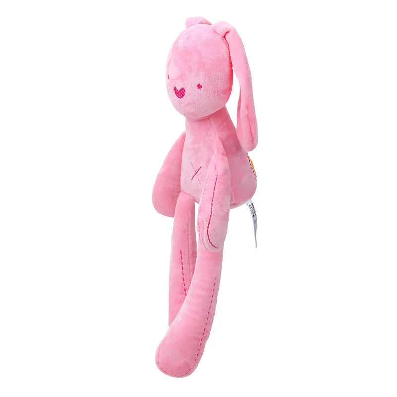 Cartoon Animal Stuffed Baby Toy with Hanging Rattle Soft Plush Wind Chimes Gift for Bed Crib Car Seat Travel Stroller