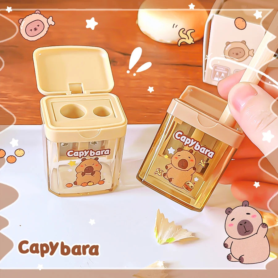 kawaii stationery back to school teacher gift school useful supplies cute capybara Pencil sharpener school equipment
