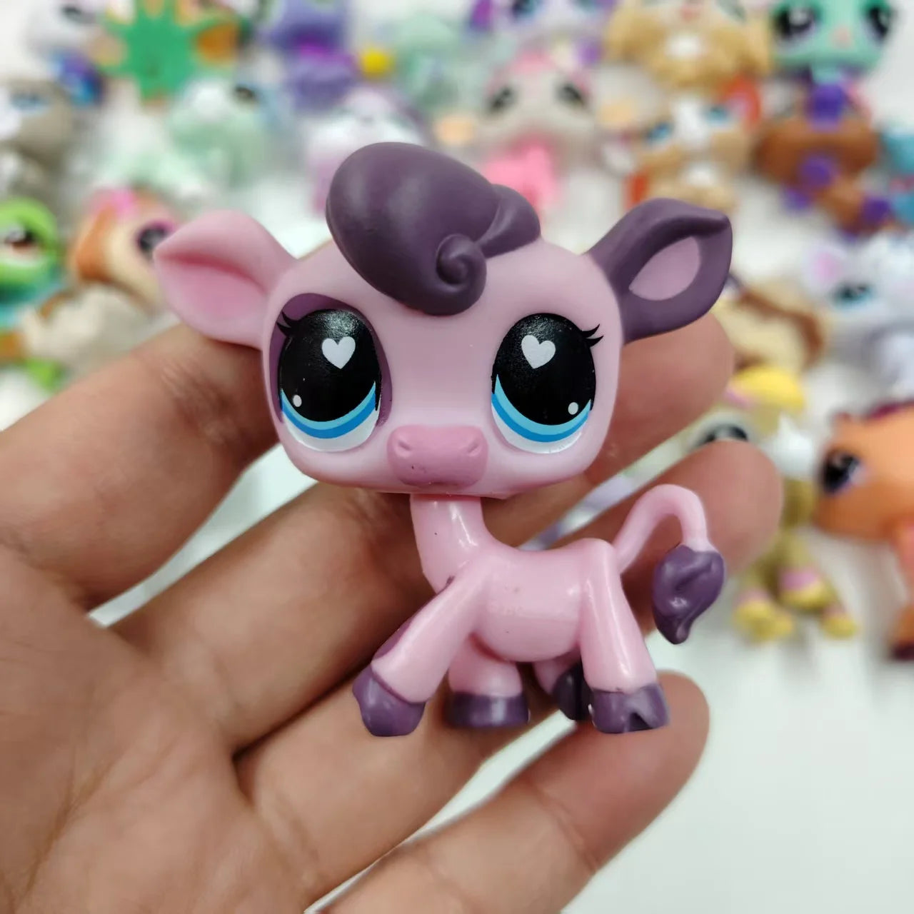 Original LPS Pet Toys Cute Animal Can Shake Head Kitten Collection Toys for Girls Christmas Birthday Gift