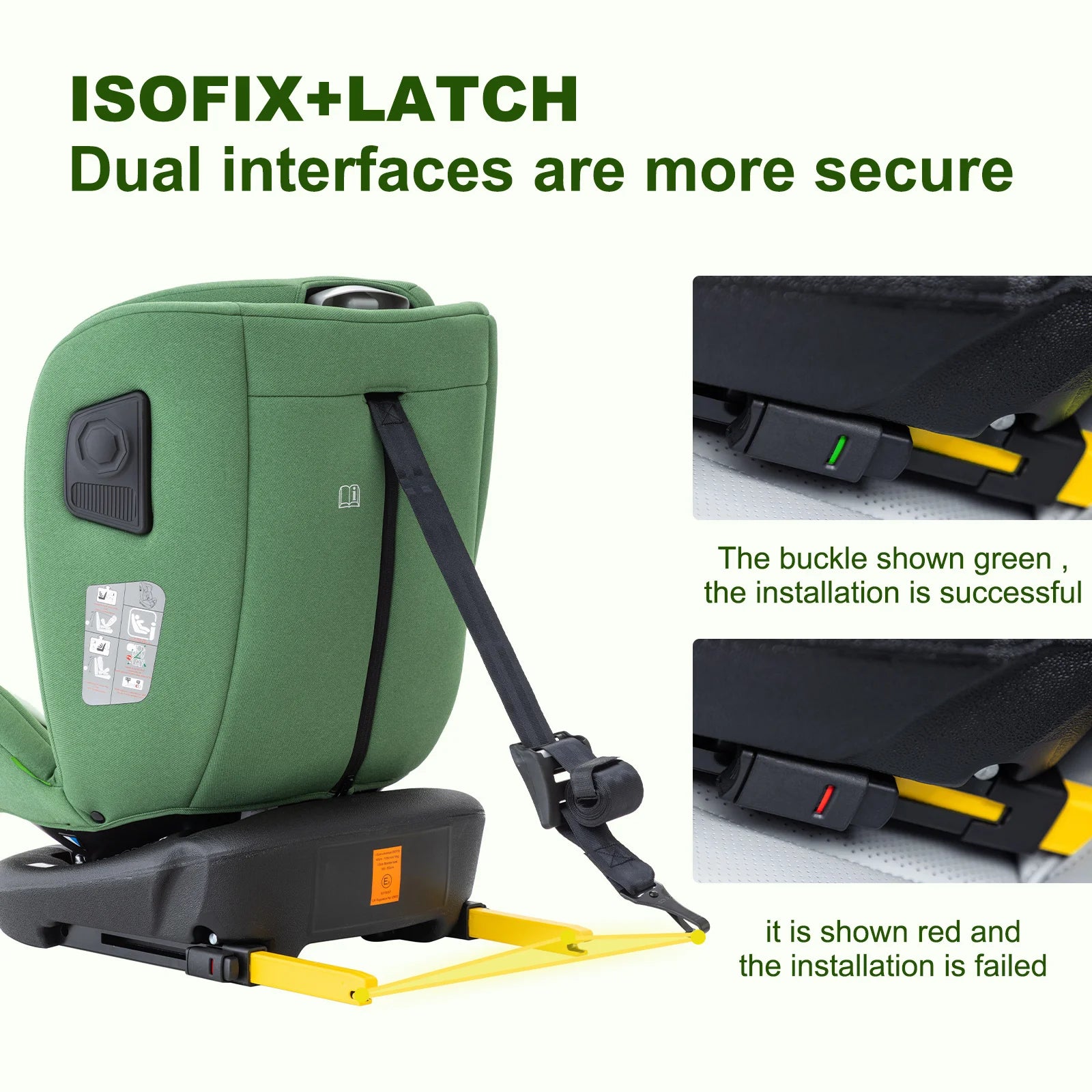 Baby Car Seats Child safe Car sizes Infant Adjustable heights Car sat with Isofix for 0-12Y ADAC text carsit