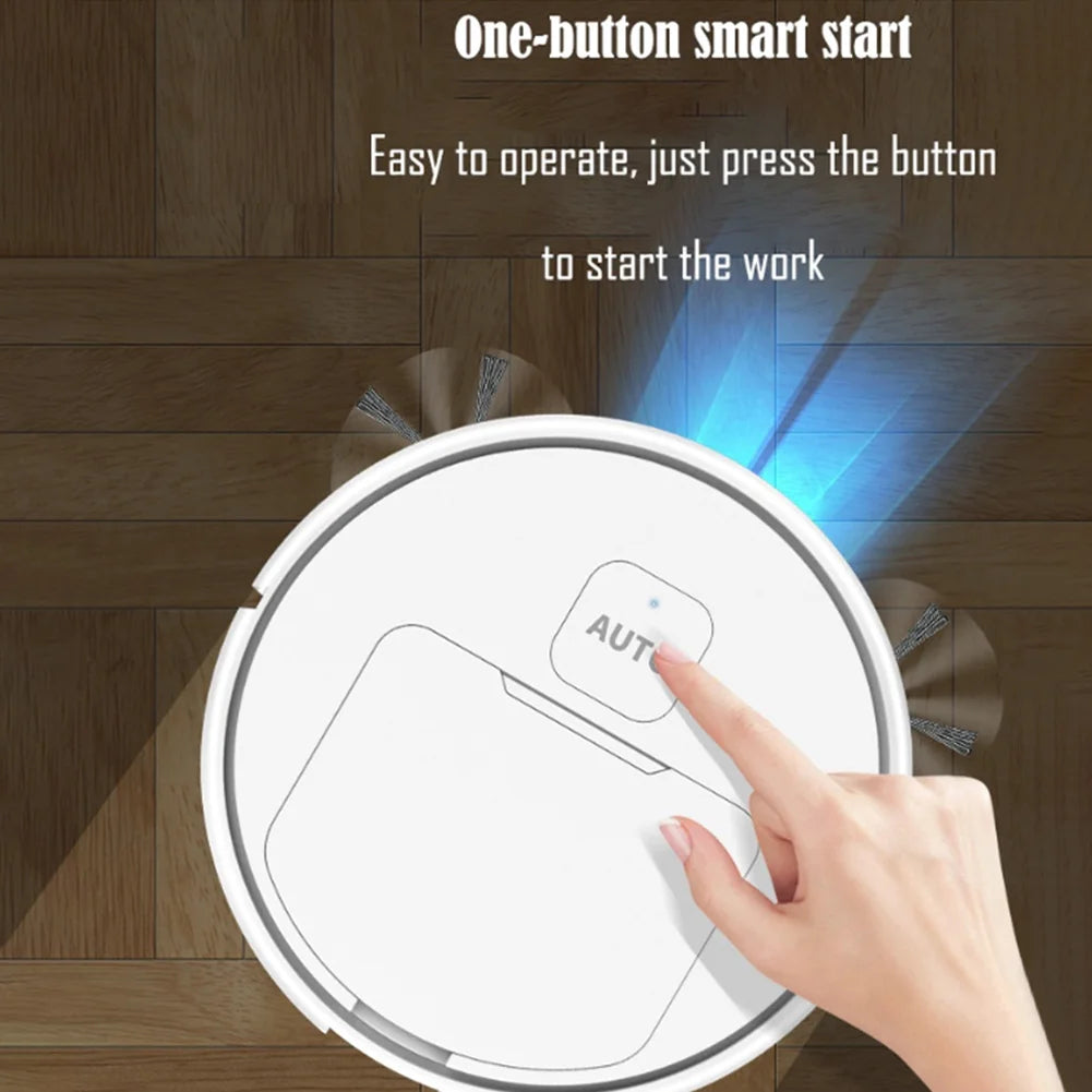 Sweeper Robot 75 Min Runtime Robotic Vacuum and Mop Combo USB Rechargeable 1000Pa Suction for Home Floor Washing Carpet Pet Hair