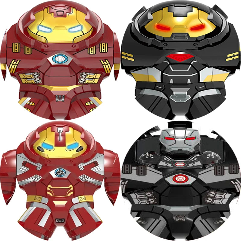 Heros Iron Tony Stark Hulkbuster Gauntlet War Machine Model MK85 Building Block Toys Bricks Gift For Kids