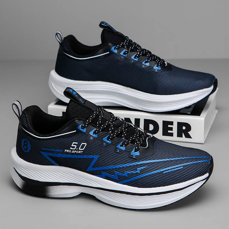 Men Casual Sports Running Shoes Carbon Board Marathon Training Breathable Women's Jogging Athletic Nonskid Walking Sneakers