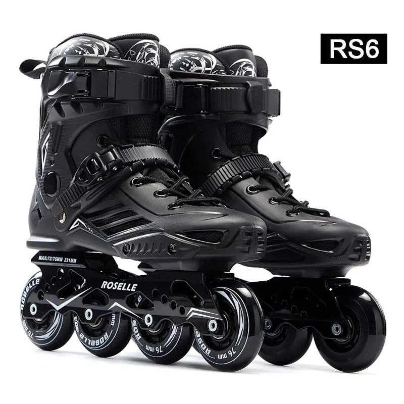 Original Roselle Size 35 to 46 Inline Roller Skates Professional Adult Kids Roller Skating Shoes Slalom Sliding FSK Patines