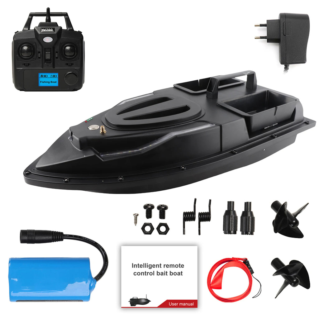 Fishing Bait Boat 500m Remote Control Bait Boat Dual Motor Fish Finder 1.5KG Loading Support Automatic Cruise