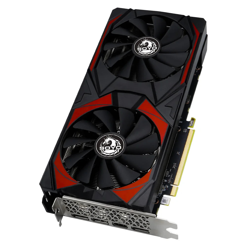SOYO New AMD Radeon RX5700 8G Graphics Cards GDDR6 256Bit PCIE4.0x16 HDMI DP*3 for Desktop GPU Video Card for Gaming Computer