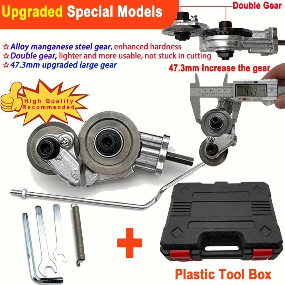 Upgraded Version Electric Drill Plate Cutter Attachment Metal Sheet Cutter Sawing Machines Cutting Tool Nibbler Sheet Metal Cut