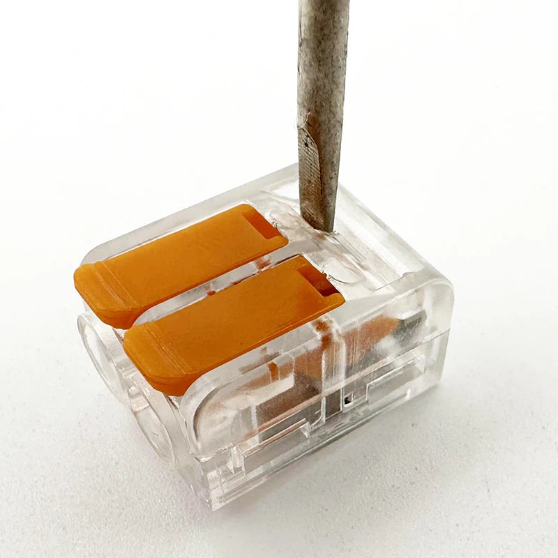 Terminal 6mm2 orange transparent Mini Quick connector replacement tape universal compact home wiring terminal