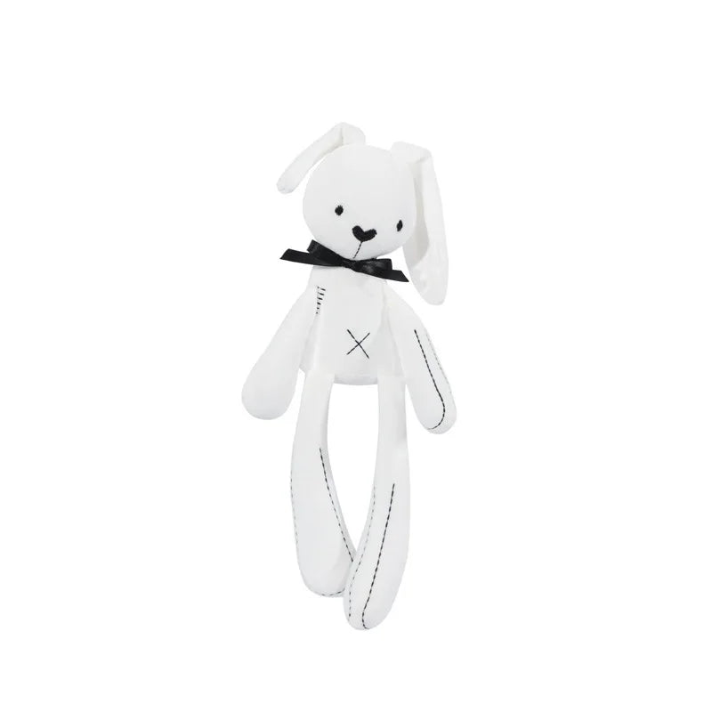 Cartoon Animal Stuffed Baby Toy with Hanging Rattle Soft Plush Wind Chimes Gift for Bed Crib Car Seat Travel Stroller