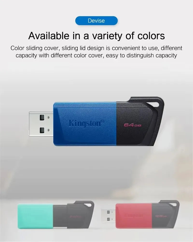 Kingston DataTraveler Exodia M USB Flash Drive 64GB 128GB 256GB USB 3.2 Pen Drive Mini Key Memory DTXM Flash Drive for Computer