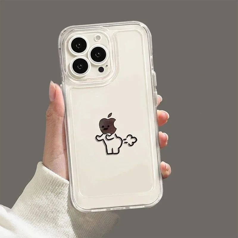 Funny Matchman Paired Couple Phone Case For iPhone 16 15 14 Plus 13 16 17 12 11 14 Pro MAX 17 Air 16E Shockproof Phone Cover