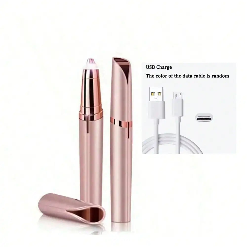 Usb Rechargeable Painless Precision Portable Electric Eyebrow Trimming Pen Eyebrow Hair Remover