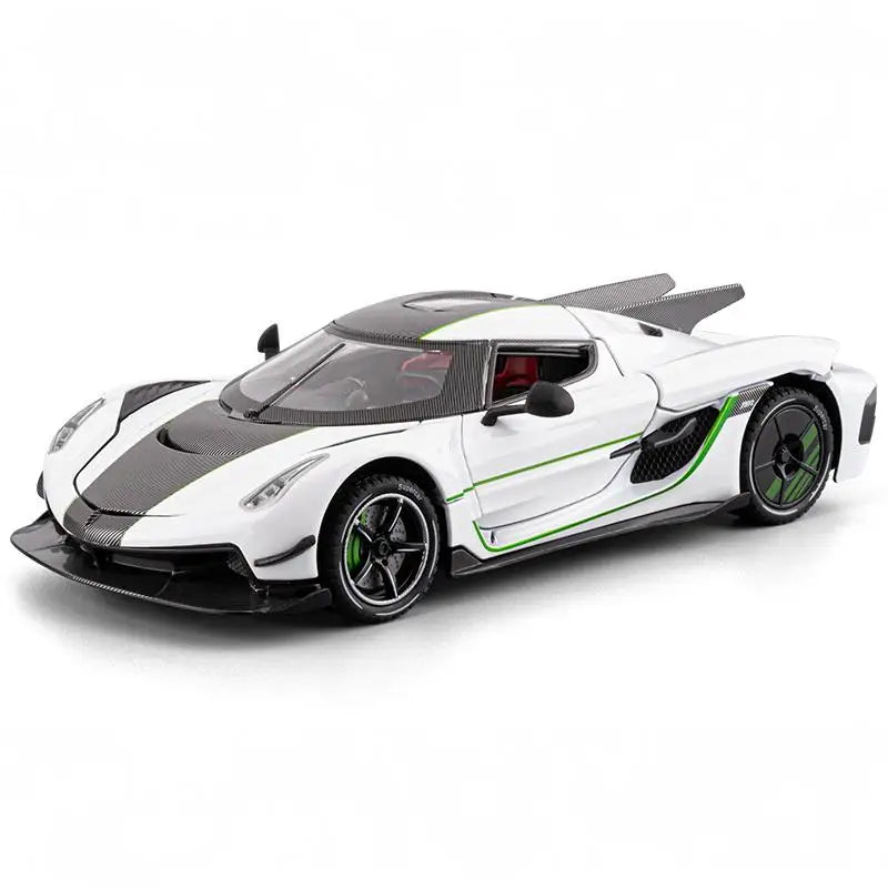 1:24 Jesko Absolut Supercar Alloy Metal Diecast Model Car Auto Accessories Store Central Control Screen Interior Ornaments Gifts