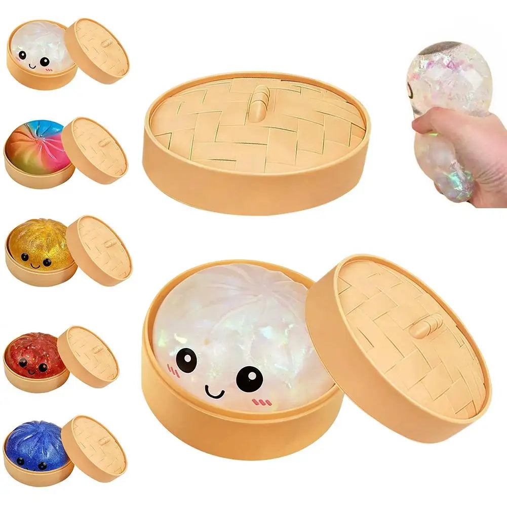 Dumpling Shape Slow Rising Stress Ball Reusable Squeeze Home Decor Festival Birthday Gift 2026 New In Stock
