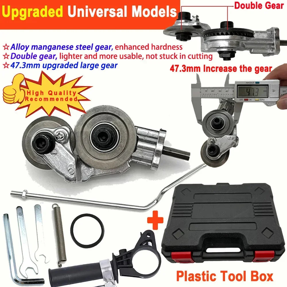 Upgraded Version Electric Drill Plate Cutter Attachment Metal Sheet Cutter Sawing Machines Cutting Tool Nibbler Sheet Metal Cut